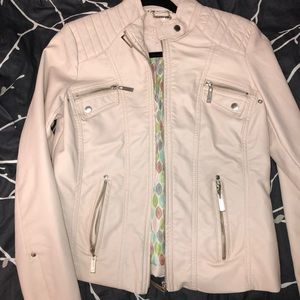 light pink leather jacket from Nordstroms